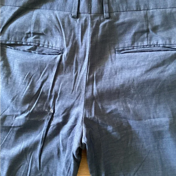 H&M Men’s Slim Fit Dress Pants - Navy Blue, Size 36R- USED - Picture 9 of 10